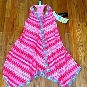 NWT Coco Reef asymmetrical swim cover dress Sz S